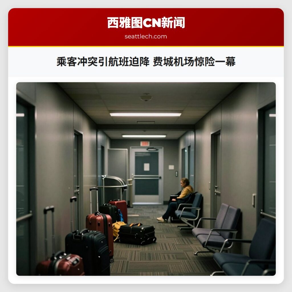 乘客冲突引航班迫降 费城机场惊险一幕