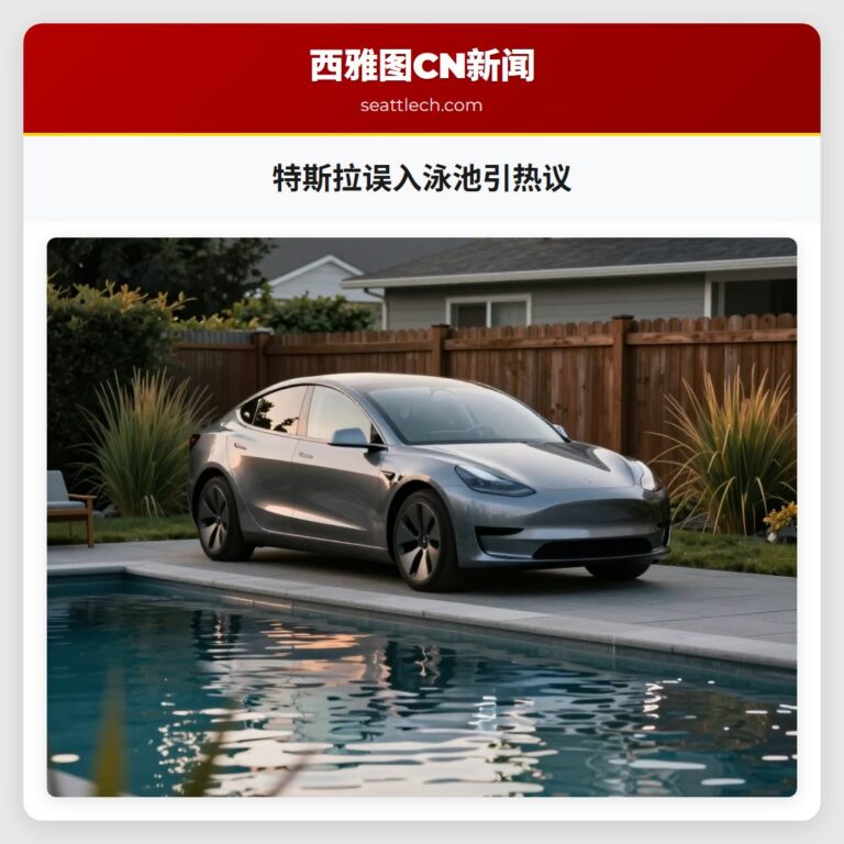 特斯拉误入泳池引热议