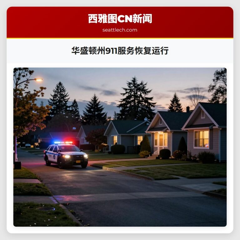 华盛顿州911服务恢复运行