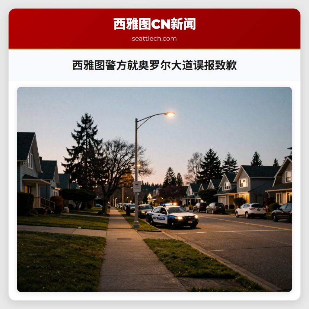 西雅图警方就奥罗尔大道误报致歉