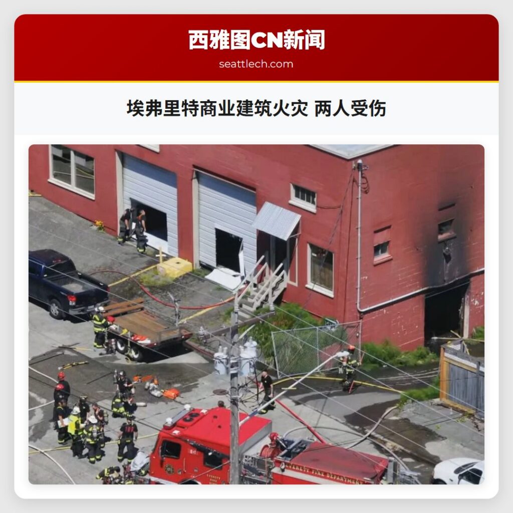 埃弗里特商业建筑火灾 两人受伤