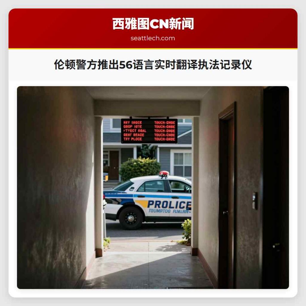 伦顿警方推出56语言实时翻译执法记录仪