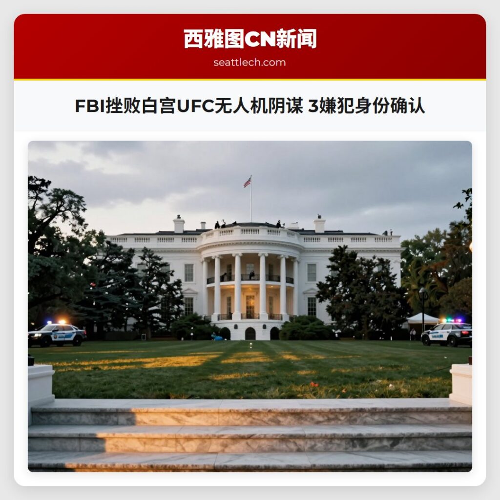 FBI挫败白宫UFC无人机阴谋 3嫌犯身份确认