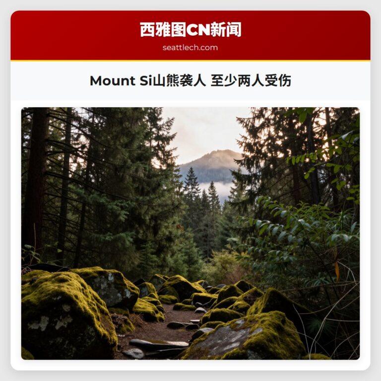 Mount Si山熊袭人 至少两人受伤