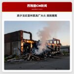 宾夕法尼亚州家具厂大火 居民撤离