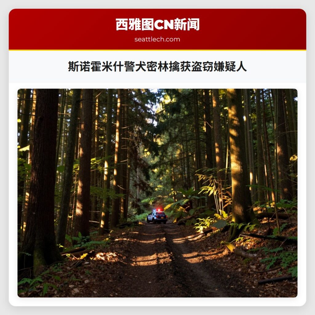 斯诺霍米什警犬密林擒获盗窃嫌疑人
