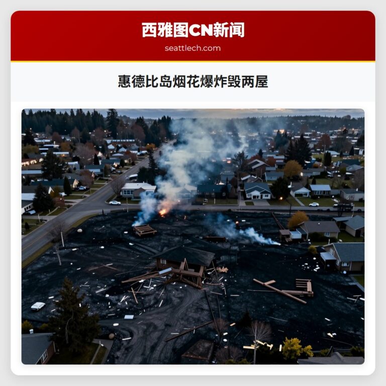 惠德比岛烟花爆炸毁两屋