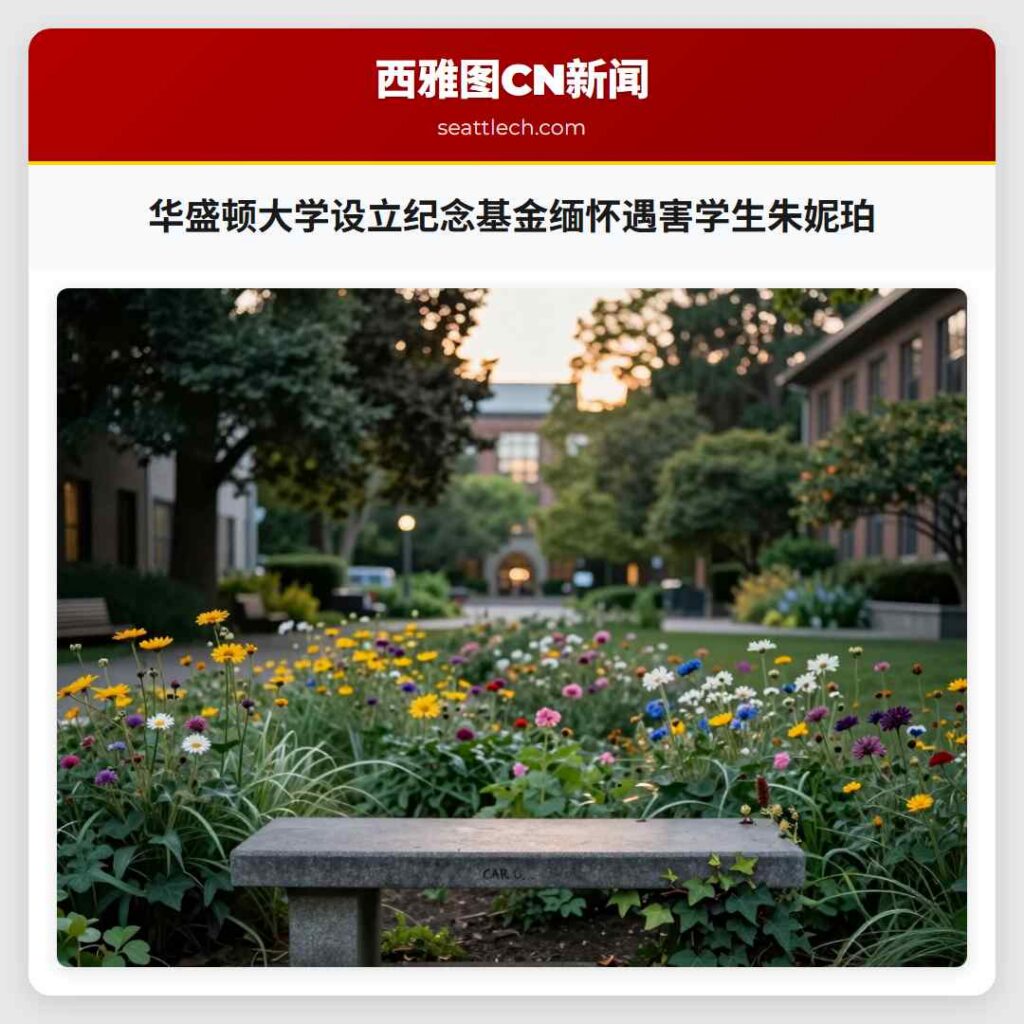 华盛顿大学设立纪念基金缅怀遇害学生朱妮珀
