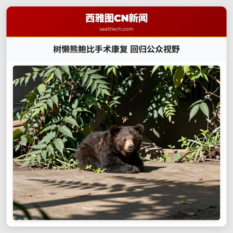 树懒熊鲍比手术康复 回归公众视野