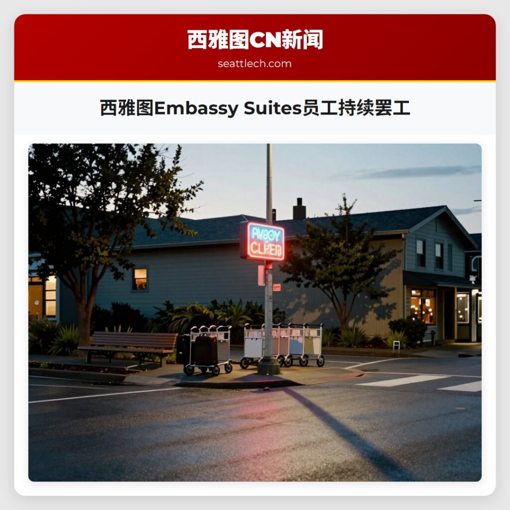 西雅图Embassy Suites员工持续罢工