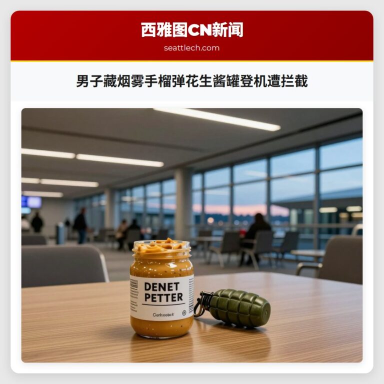 男子藏烟雾手榴弹花生酱罐登机遭拦截