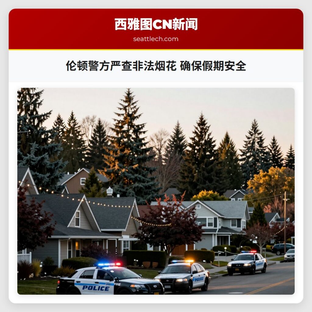 伦顿警方严查非法烟花 确保假期安全