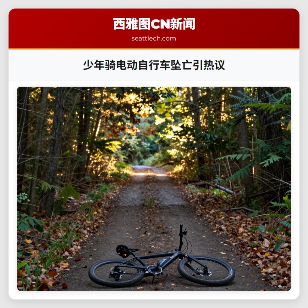 少年骑电动自行车坠亡引热议