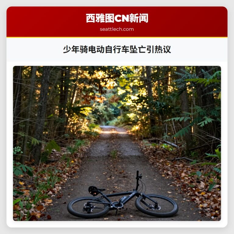 少年骑电动自行车坠亡引热议