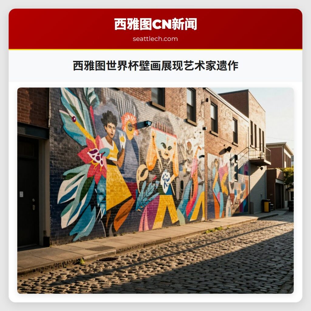 西雅图世界杯壁画展现艺术家遗作