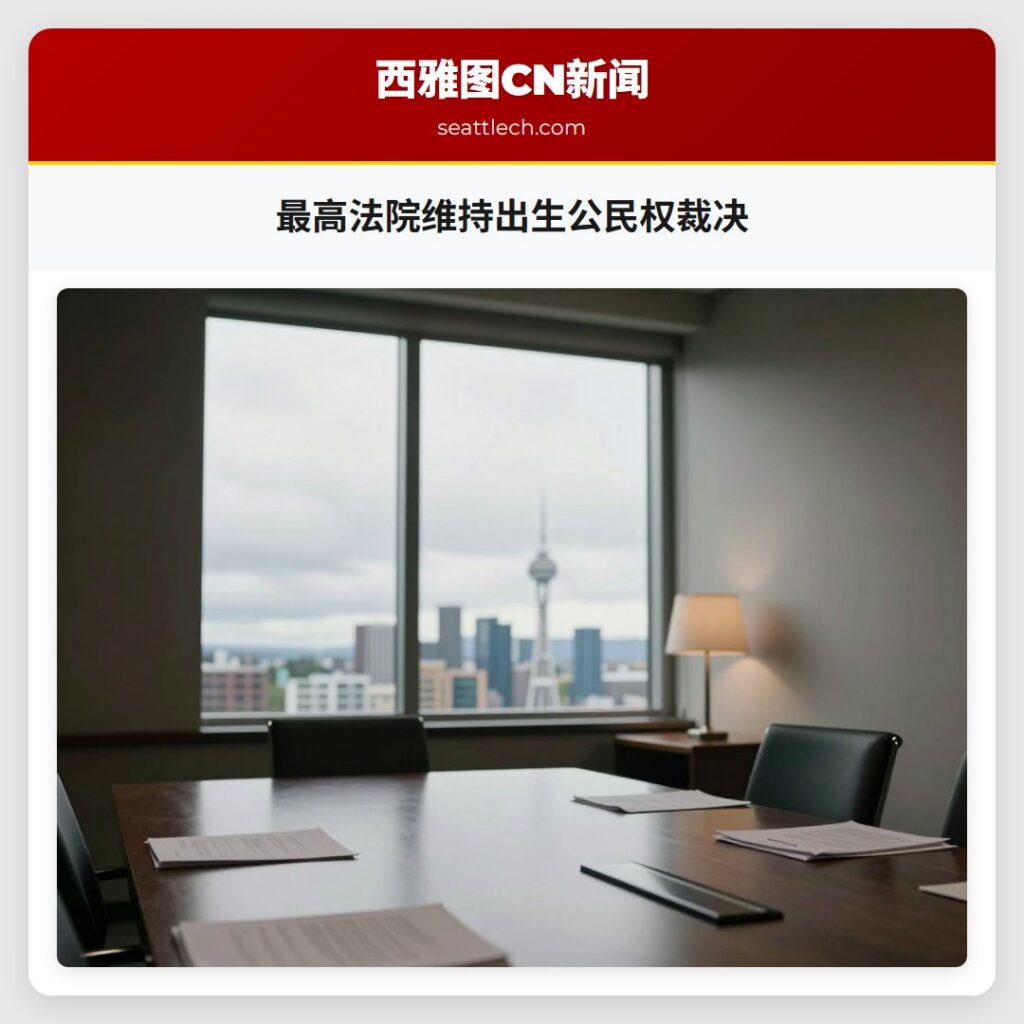 最高法院维持出生公民权裁决