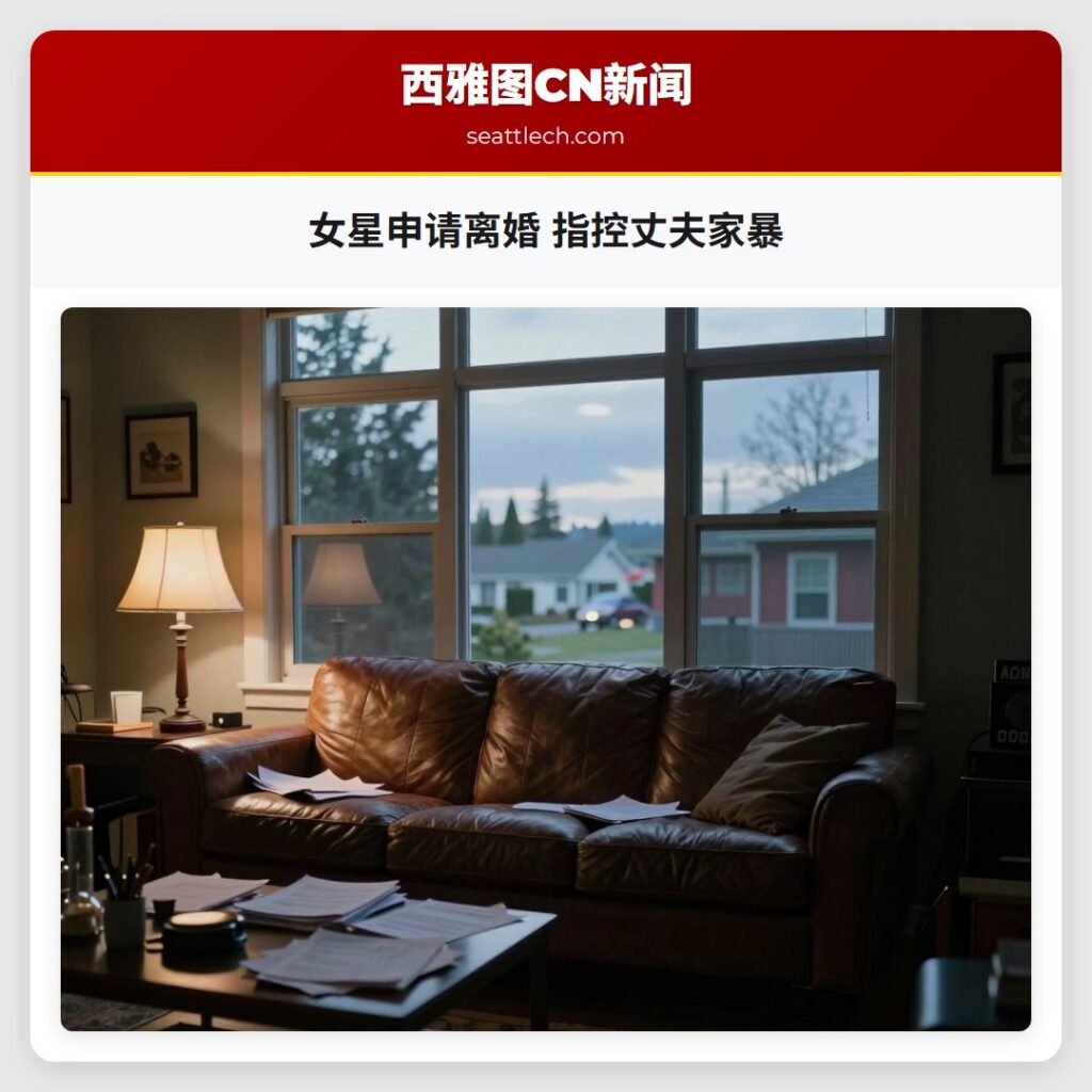 女星申请离婚 指控丈夫家暴