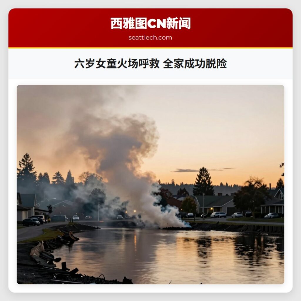 六岁女童火场呼救 全家成功脱险