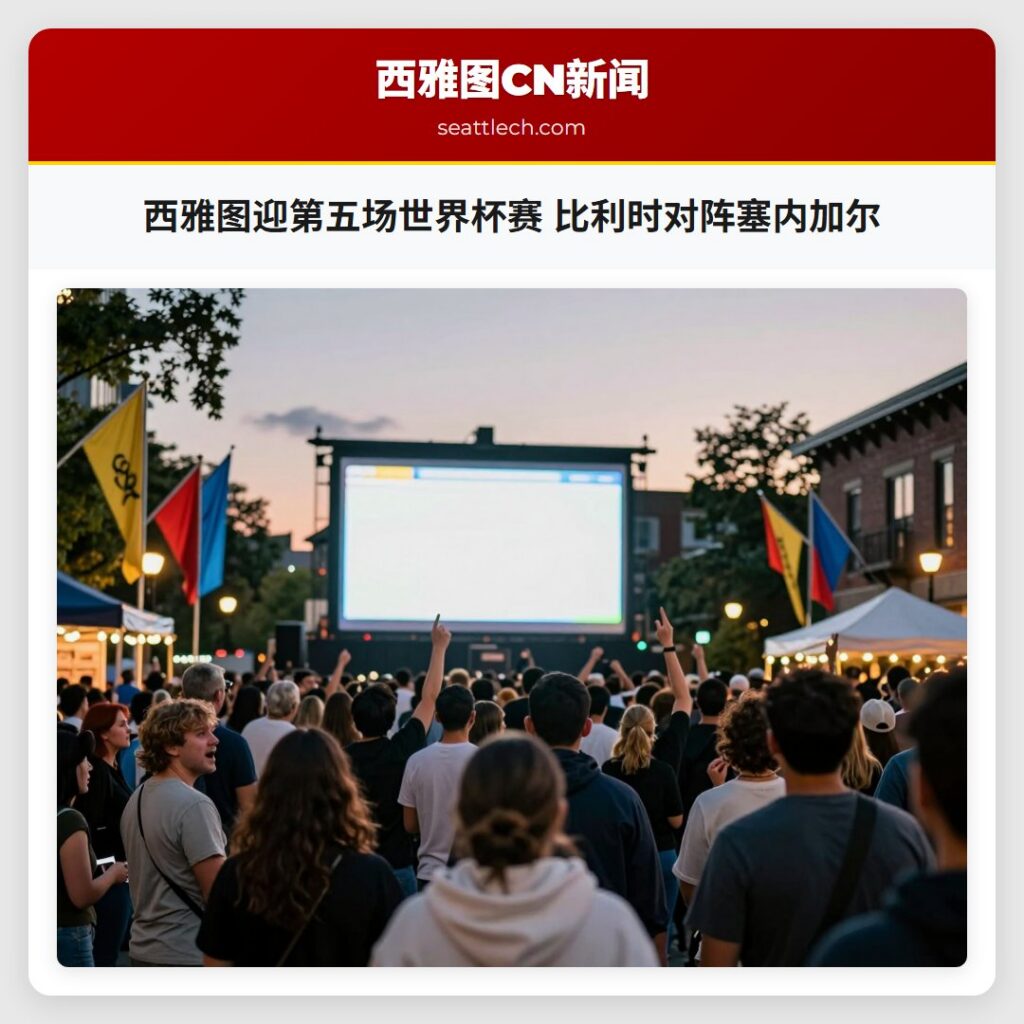 西雅图迎第五场世界杯赛 比利时对阵塞内加尔