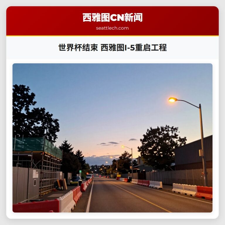 世界杯结束 西雅图I-5重启工程