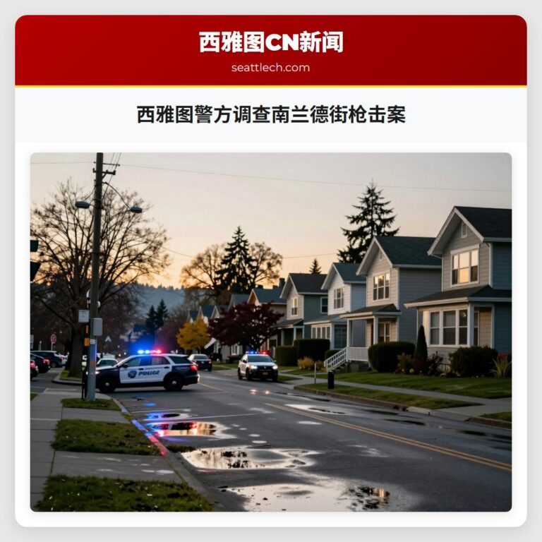 西雅图警方调查南兰德街枪击案