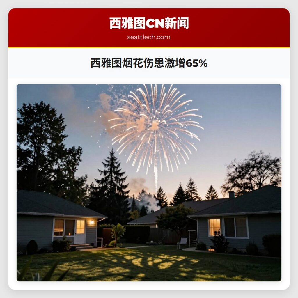 西雅图烟花伤患激增65%