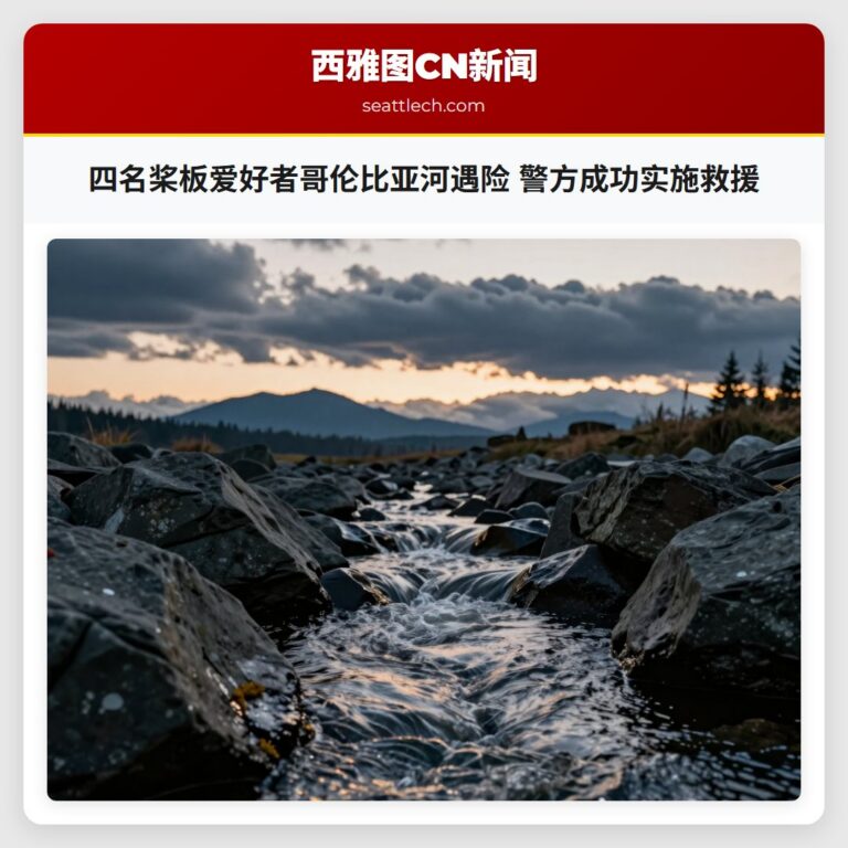 四名桨板爱好者哥伦比亚河遇险 警方成功实施救援