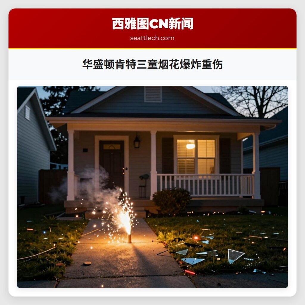 华盛顿肯特三童烟花爆炸重伤