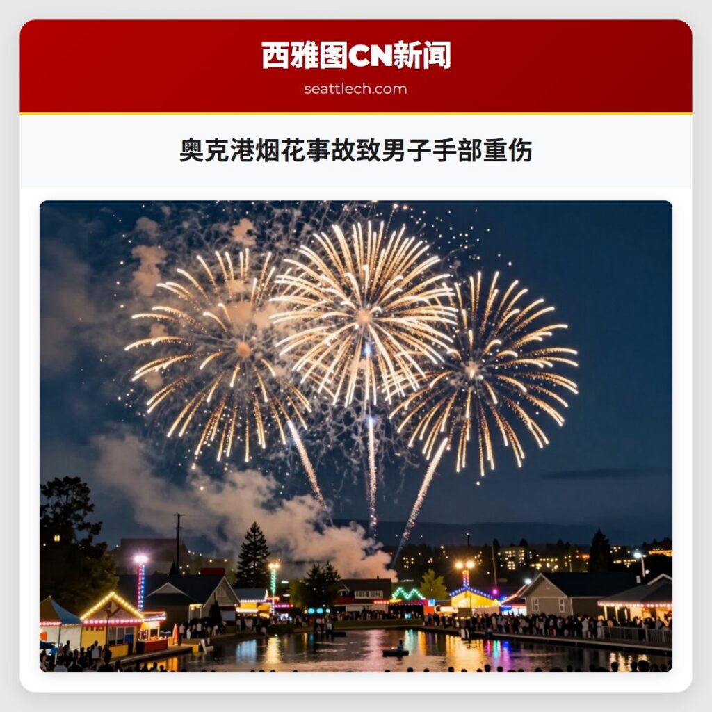 奥克港烟花事故致男子手部重伤