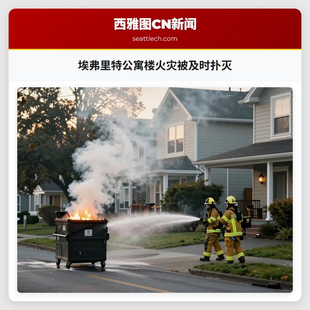 埃弗里特公寓楼火灾被及时扑灭