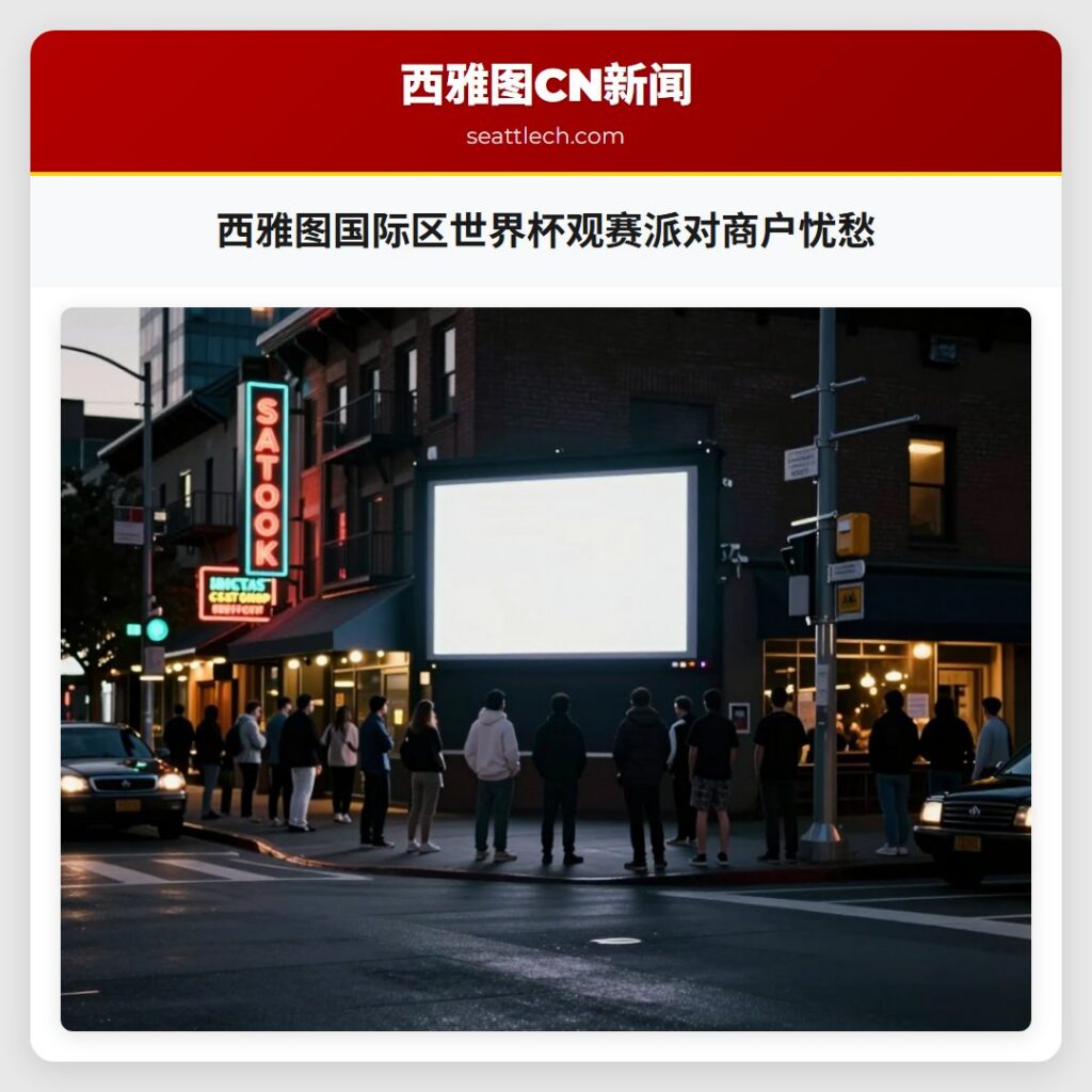 西雅图国际区世界杯观赛派对商户忧愁