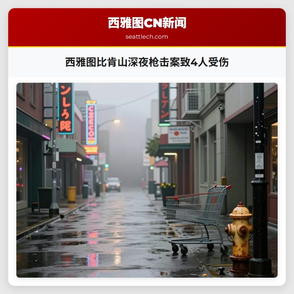 西雅图比肯山深夜枪击案致4人受伤