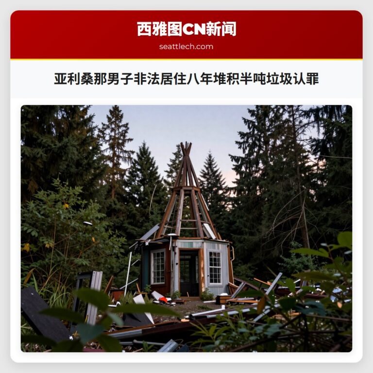 亚利桑那男子非法居住八年堆积半吨垃圾认罪