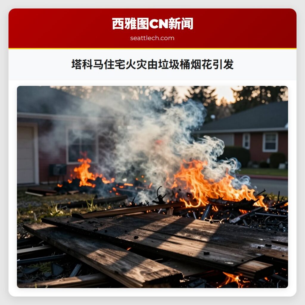 塔科马住宅火灾由垃圾桶烟花引发