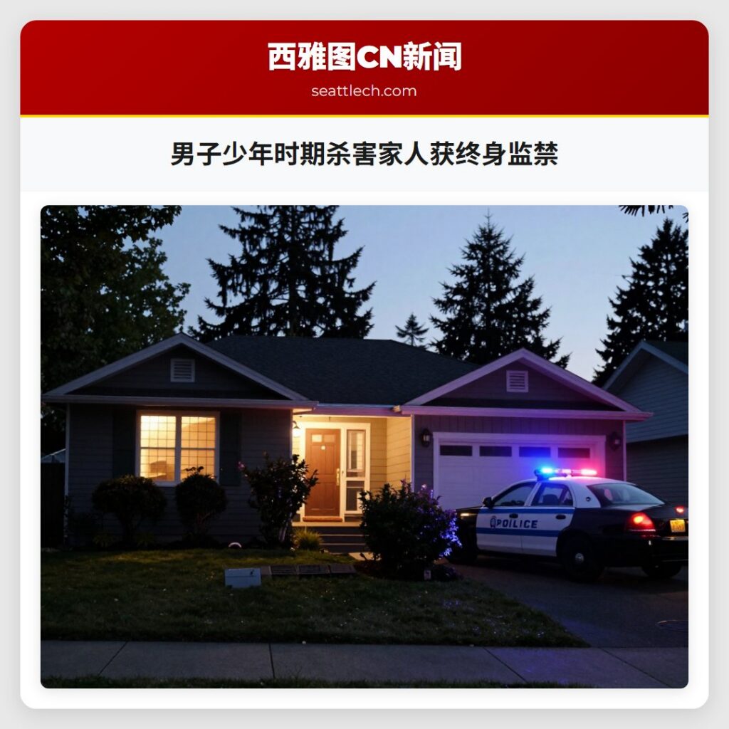 男子少年时期杀害家人获终身监禁