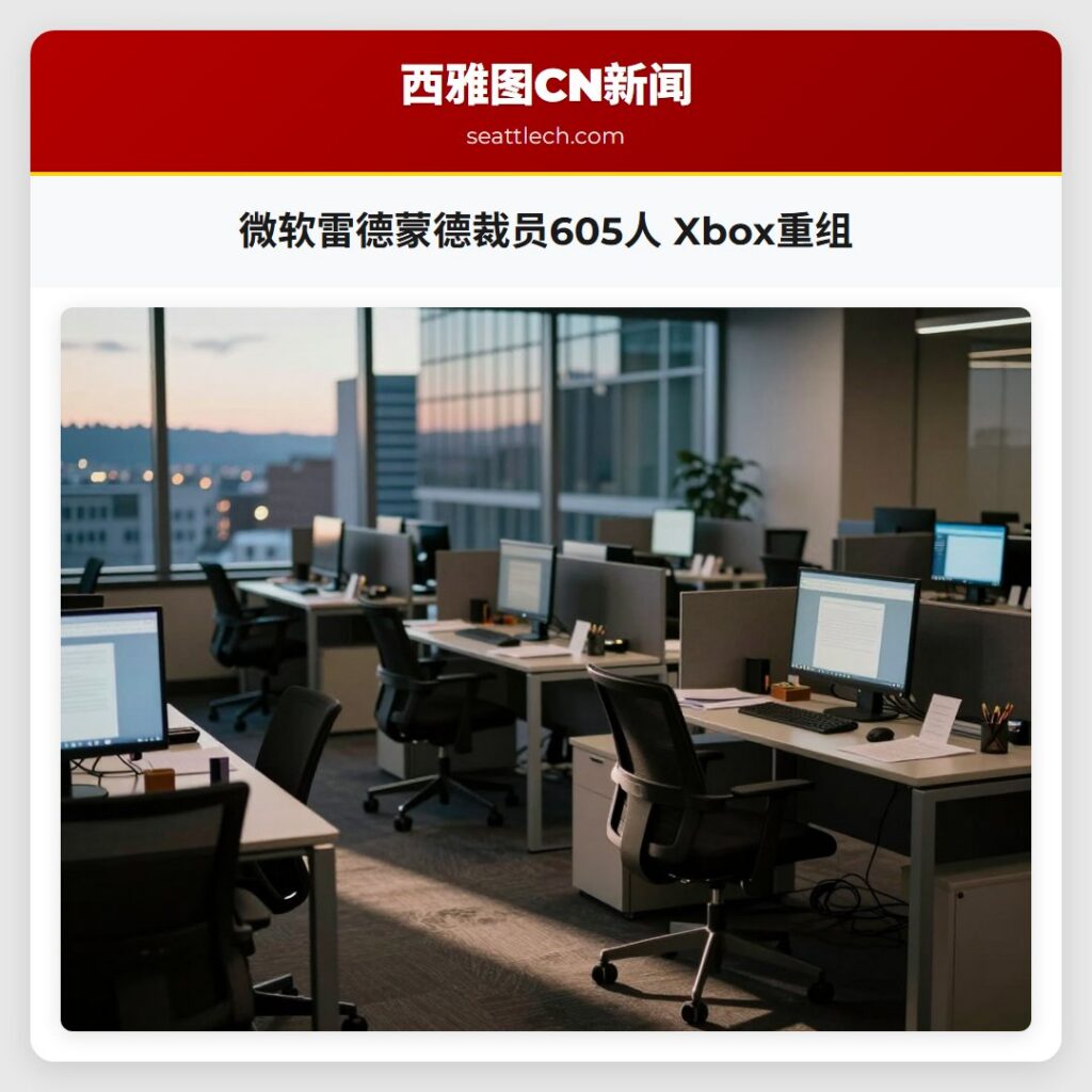 微软雷德蒙德裁员605人 Xbox重组