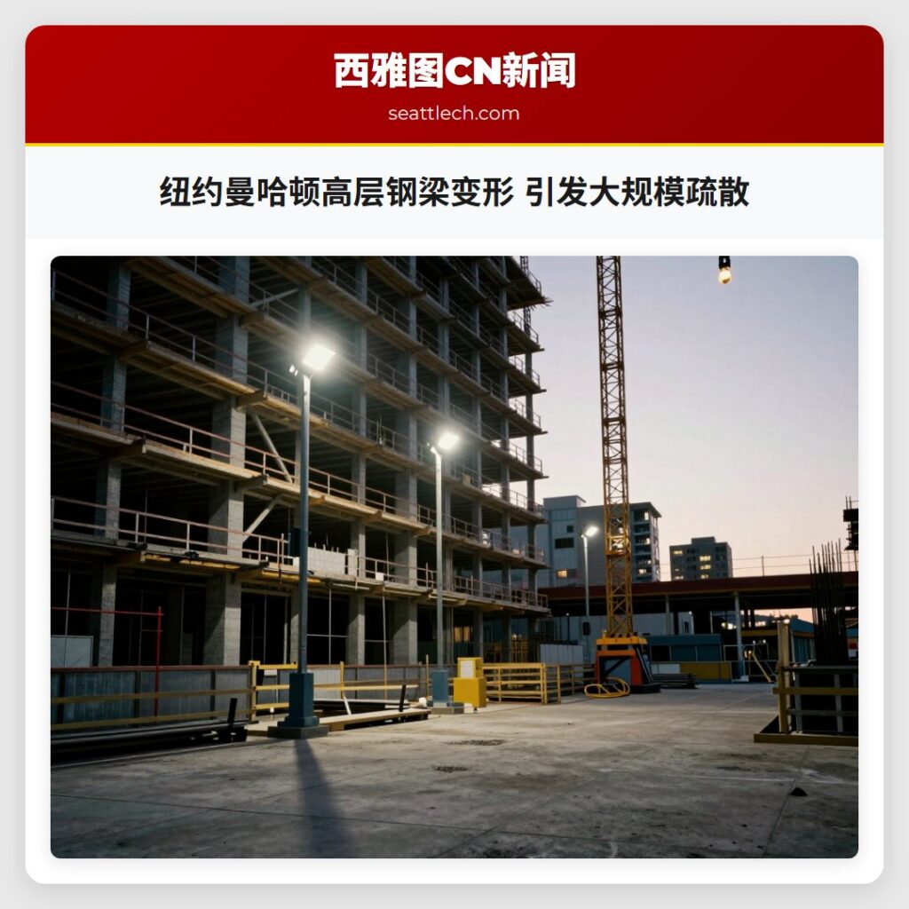 纽约曼哈顿高层钢梁变形 引发大规模疏散
