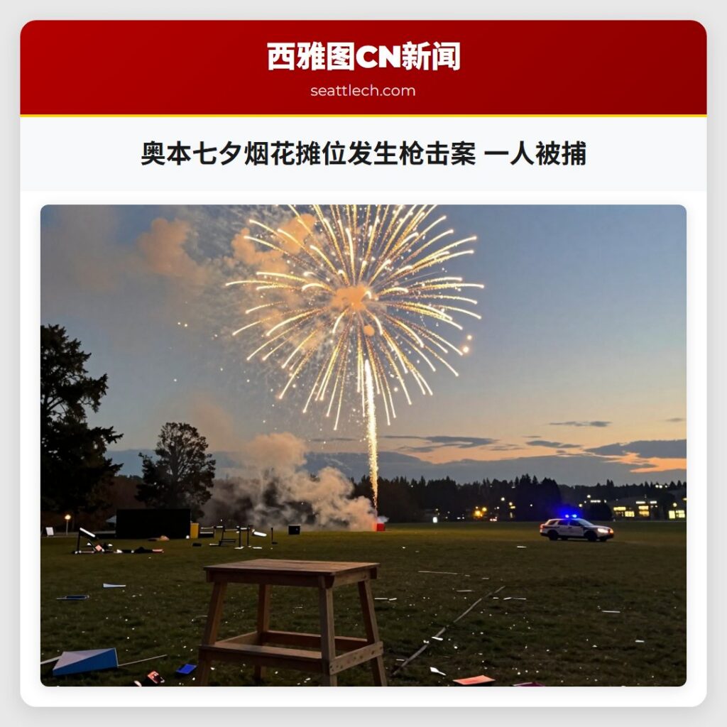 奥本七夕烟花摊位发生枪击案 一人被捕