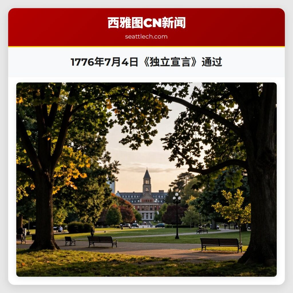 1776年7月4日《独立宣言》通过
