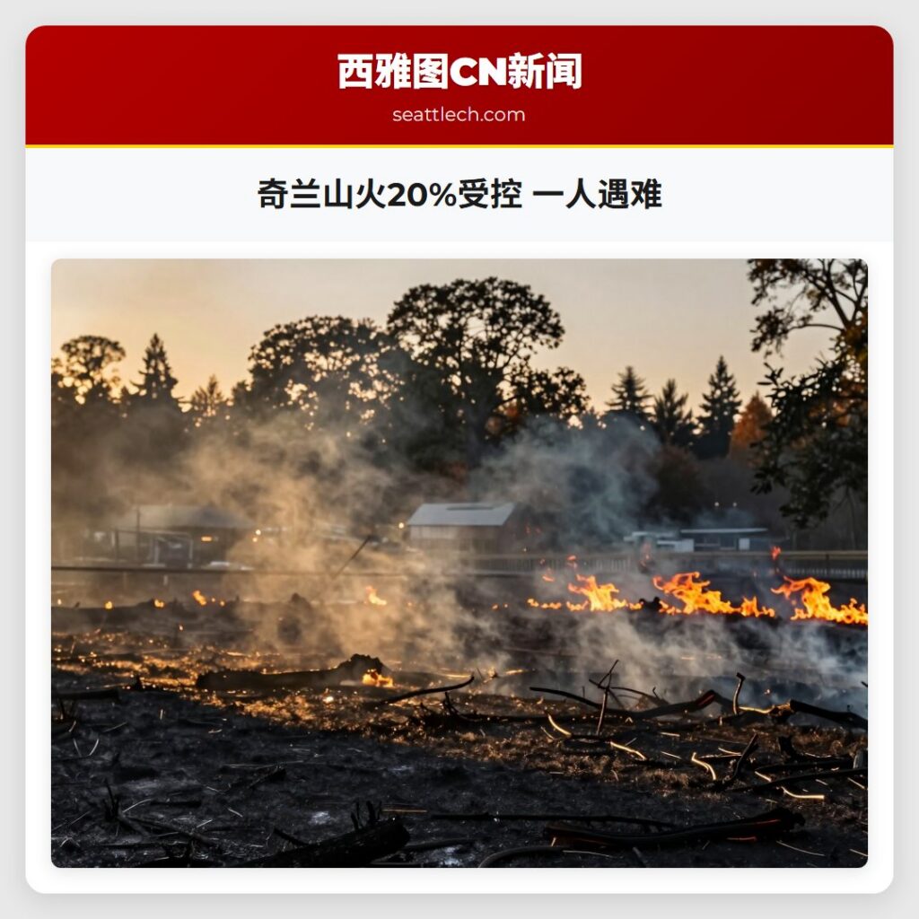奇兰山火20%受控 一人遇难