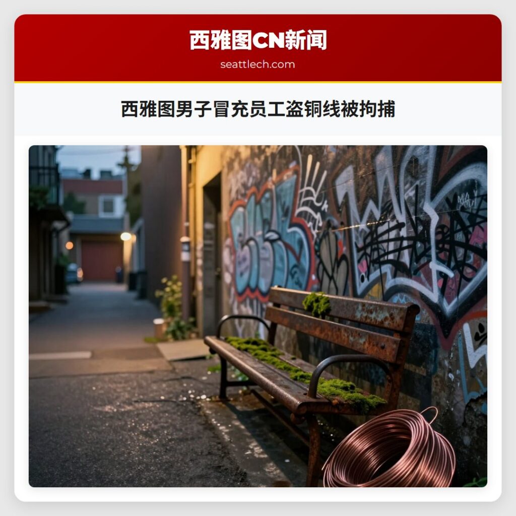 西雅图男子冒充员工盗铜线被拘捕