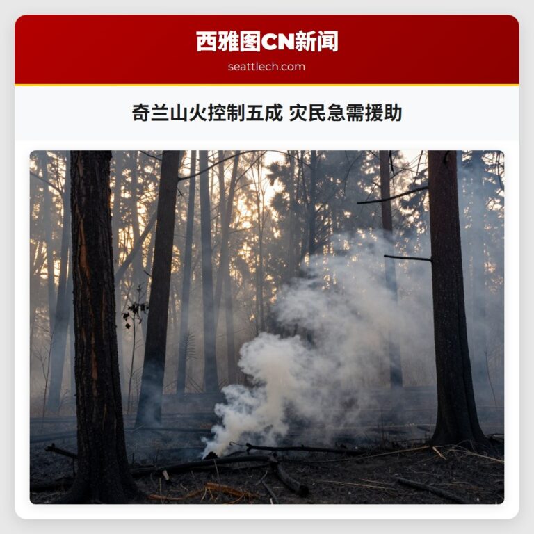 奇兰山火控制五成 灾民急需援助