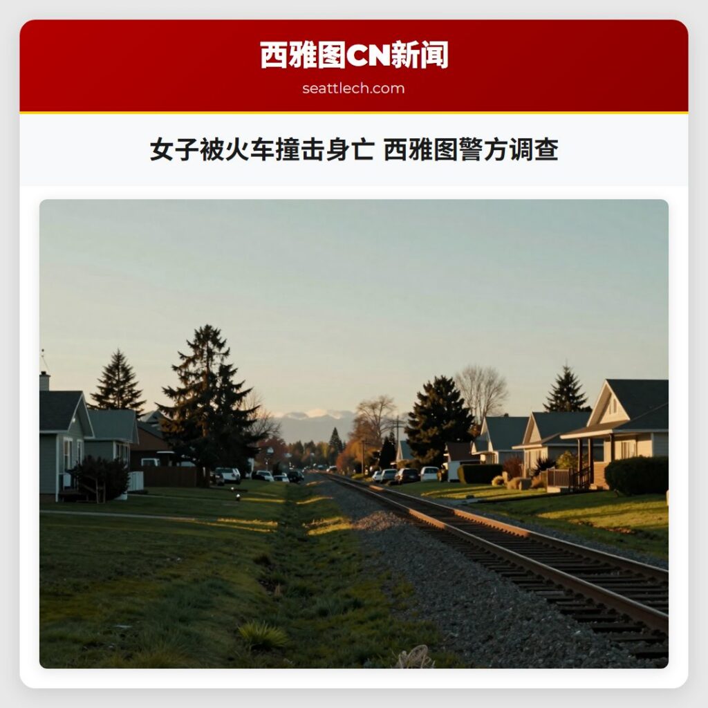 女子被火车撞击身亡 西雅图警方调查