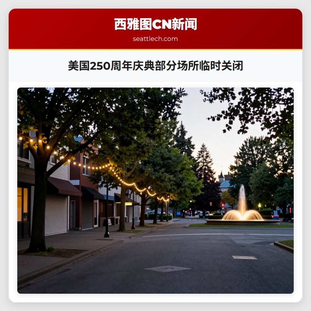 美国250周年庆典部分场所临时关闭