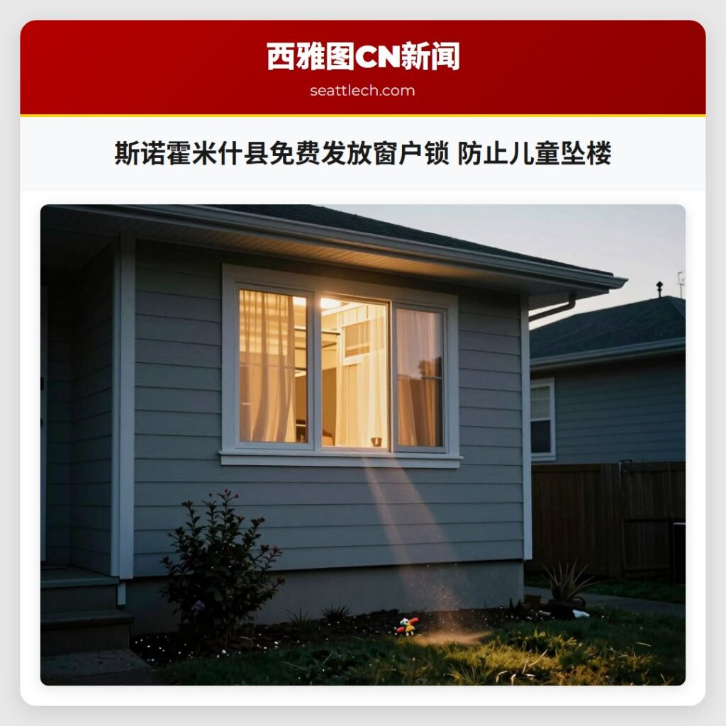 斯诺霍米什县免费发放窗户锁 防止儿童坠楼